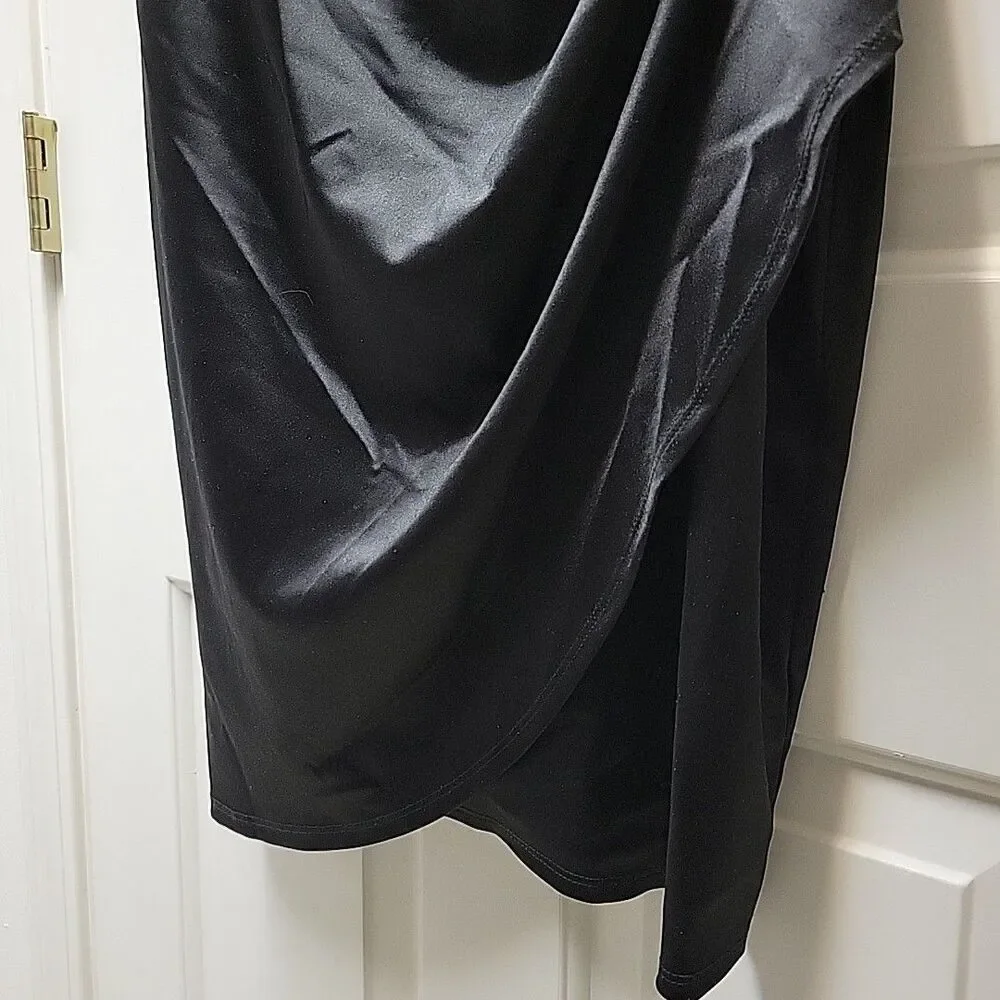 Emerald Sundae Gathered Trendy Little Black Dress Plus Size 20 NEW with Tag - Picture 6 of 14